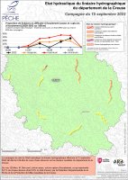 Etat hydraulique du linéaire hydrographique du département de la Creuse - Campagne du 15 septembre 2023