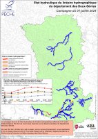 Etat hydraulique du linéaire hydrographique du département des Deux-Sèvres - Campagne du 1er juillet 2024