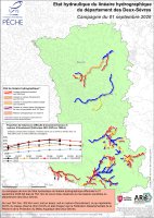 Etat hydraulique du linéaire hydrographique du département des Deux-Sèvres - Campagne du 1er septembre 2026