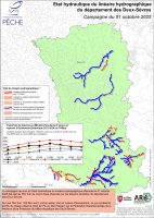Etat hydraulique du linéaire hydrographique du département des Deux-Sèvres - Campagne du 1er octobre 2025