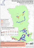 Etat hydraulique du linéaire hydrographique du département des Deux-Sèvres - Campagne du 1er juillet 2026