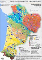 Niveau des nappes souterraines de Nouvelle-Aquitaine - septembre 2024 (Indicateur piézométrique standardisé (IPS))