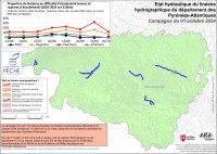 Etat hydraulique du linéaire hydrographique du département des Pyrénées-Atlantiques - Campagne du 1er octobre 2024