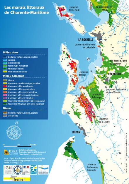 Les marais littoraux de Charente-Maritime
